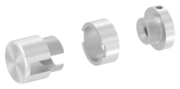 Support de base Brenk pour barres plates 20 x 8mm, ALU