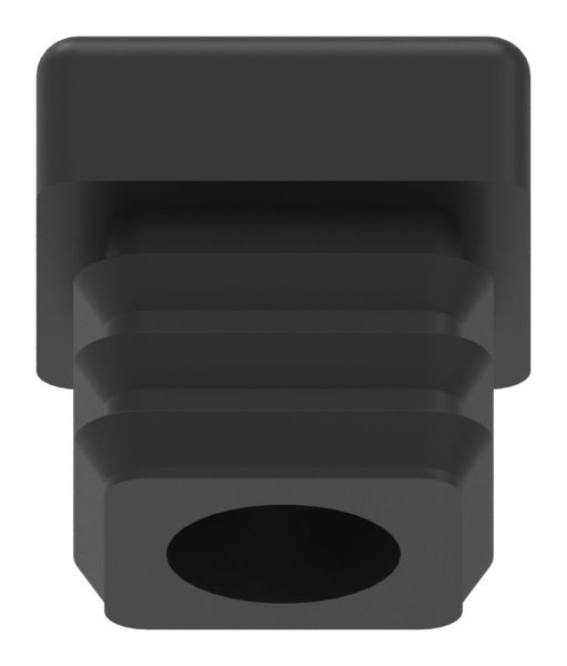 Capuchon en plastique pour tube carré 20x20mm avec M8