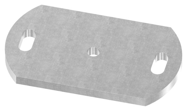 Plaque d'ancrage | Dimensions : 170x100x10 mm | Acier (brut) S235JR