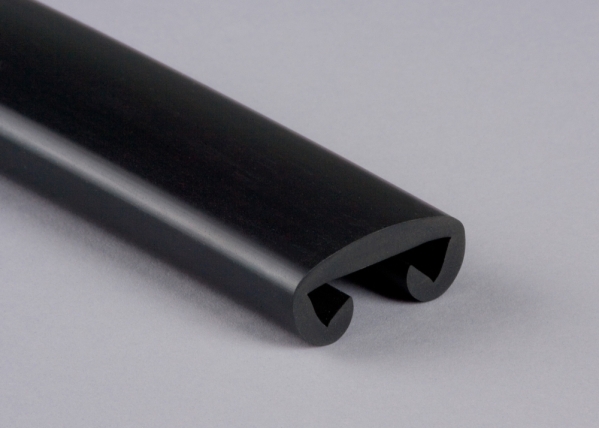 Main courante en plastique pour 30 x 8mm, noir