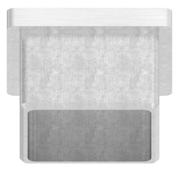 Bouchon enfichable V4A avec M10 pour collage pour tube 40x40x3,0 mm