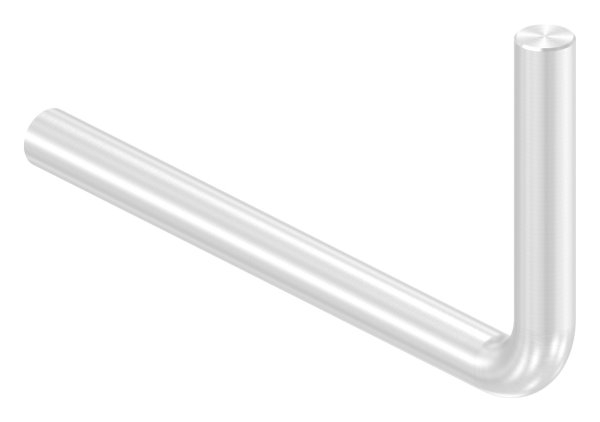 Support Ø 12mm, coudé à 90°, sans filetage, V2A
