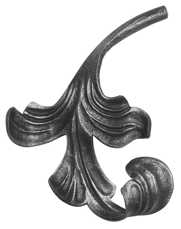 Baroque rural | Dimensions : 160x140 mm | Acier S235JR, brut