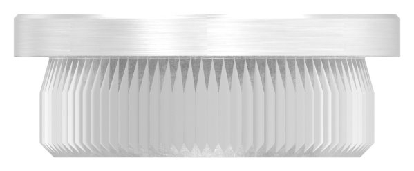Bouchon plat pour Ø 26,9x2,0 mm V2A matériau plein