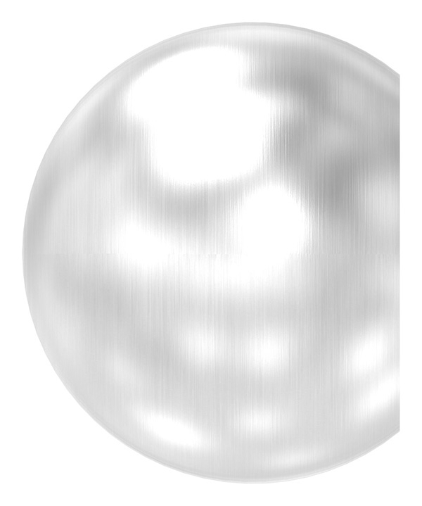 Boule d'extrémité creuse pour tube de 60,3mm, avec M8