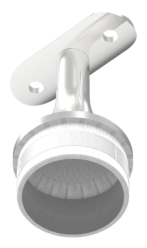 Support avec plaque de retenue pour tube rond Ø 42,4 mm Bouchon pour 48,3x2,0 mm V2A