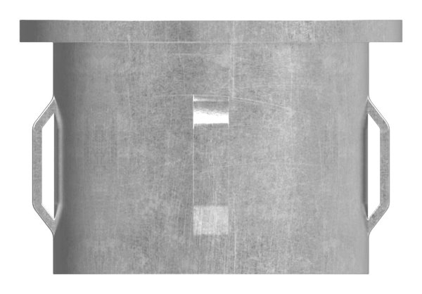 Bouchon en acier plat | pour tube rond Ø 42.4x1.8-2.2 mm | acier S235JR, brut