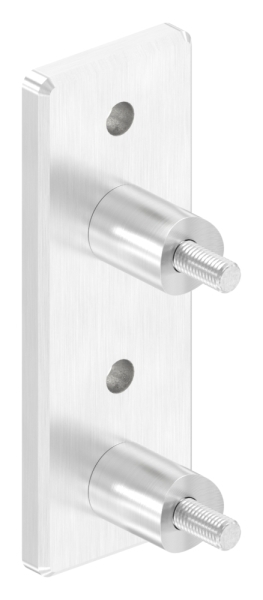 Fixation murale V2A pour tube rond Ø 48,3 mm