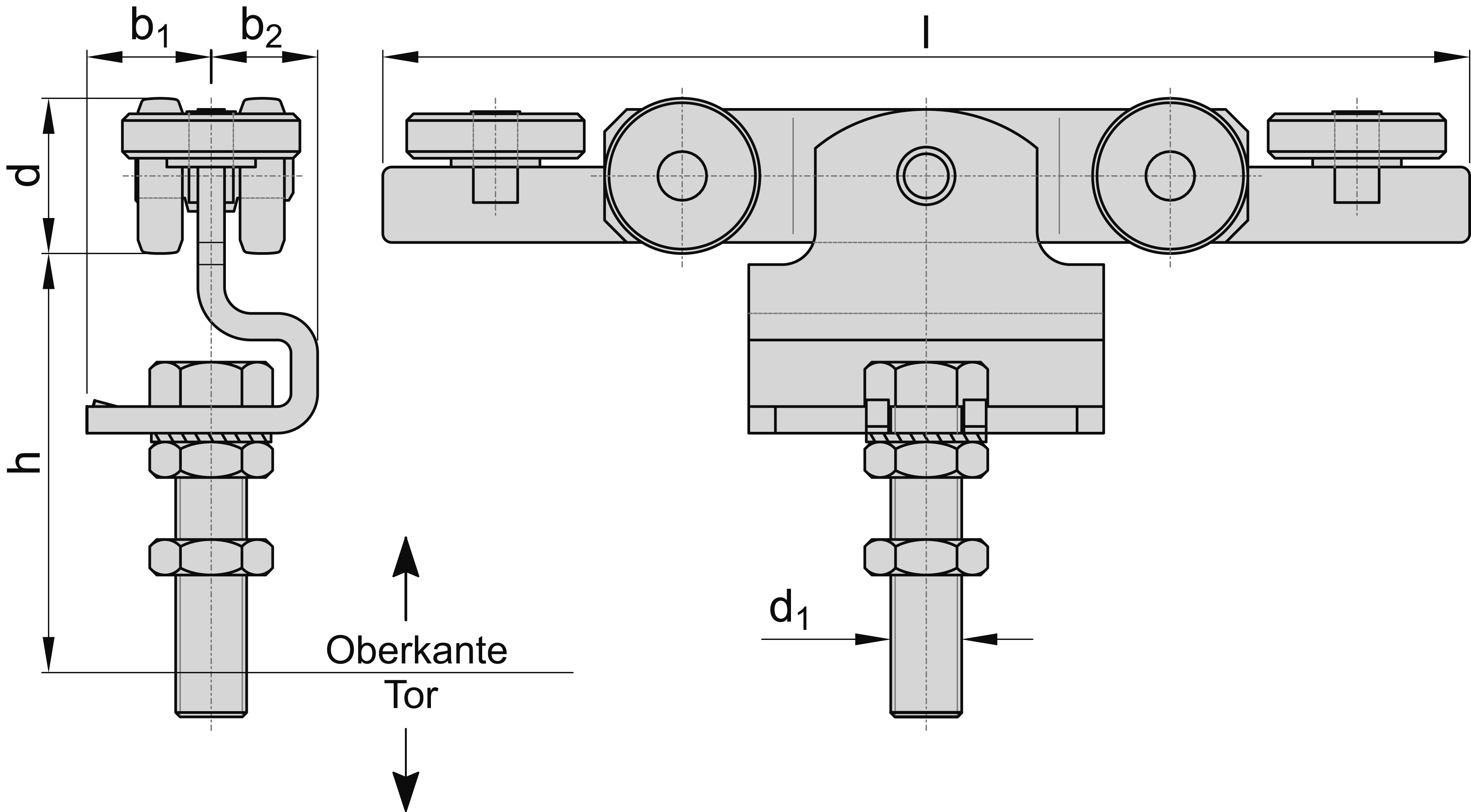 Rouleau double avec guidage latéral taille 3