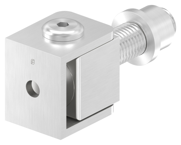 Charnière de portail réglable avec manchon fileté M20, V2A