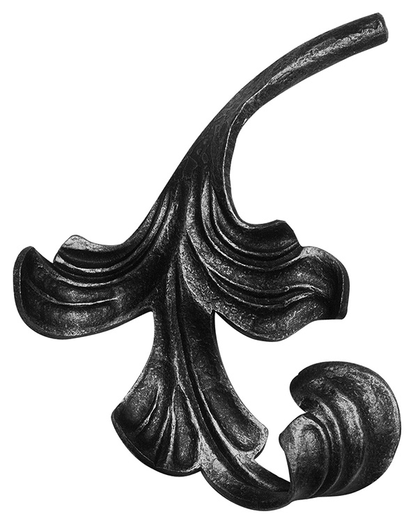 Baroque rural | Dimensions : 160x140 mm | Acier S235JR, brut