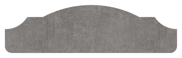 Main courante | Demi ronde | Longueur : 3000 mm | Matériau : 50x14 mm | Acier (brut) S235JR