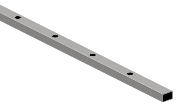 Tube rectangulaire | Dimensions : 30x20x2 mm | Longueur : 3000 mm | Acier S235JR, brut