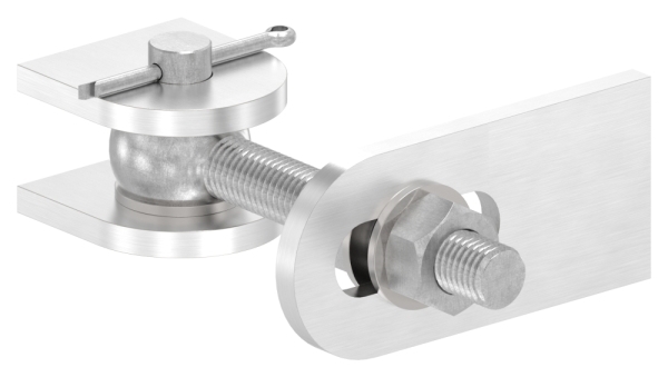 Charnière de portail | M20 | 180° | réglable | V2A