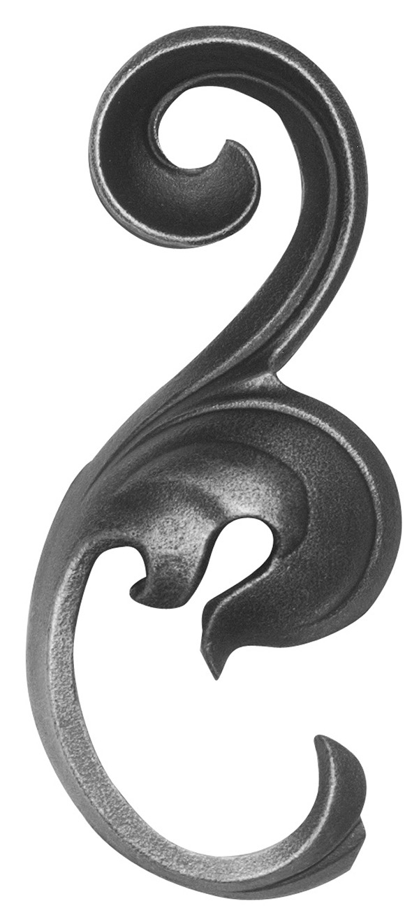 Feuille décorative 35mm ; hauteur 145x55mm ; droite