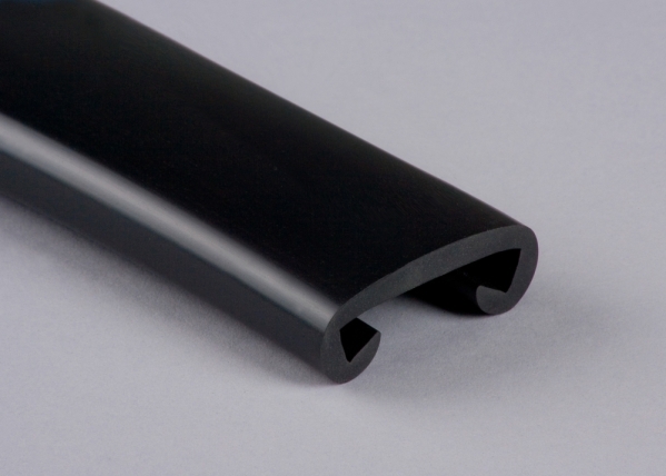 Main courante en plastique pour 40 x 8mm, noir