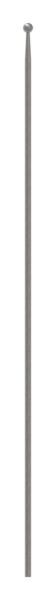 Rail de clôture | longueur : 1020 mm | matériau Ø 12 mm bille Ø 19 mm | acier S235JR, brut