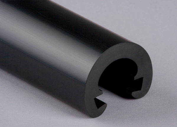 Main courante en plastique Ø 55mm pour 40 x 8mm, noir