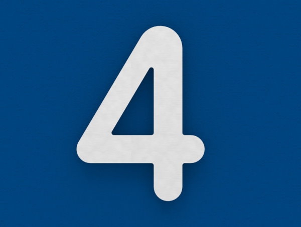 Maison numéro 4 | grand | Dimensions : 200 mm x 300 mm | V2A