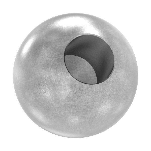 Boule Ø 30 mm | avec trou borgne 12,2 mm | acier S235JR, brut
