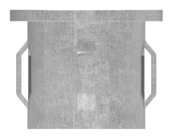 Bouchon en acier plat | avec M8 | pour tube rond Ø 33.7x2.5-2.9 mm | acier S235JR, brut