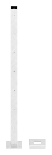 Poteau en acier inoxydable V2A pour montage au sol, longueur 880 mm