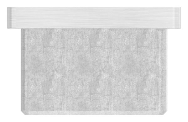 Bouchon enfichable V4A avec M10 pour collage pour tube 40x40x3,0 mm