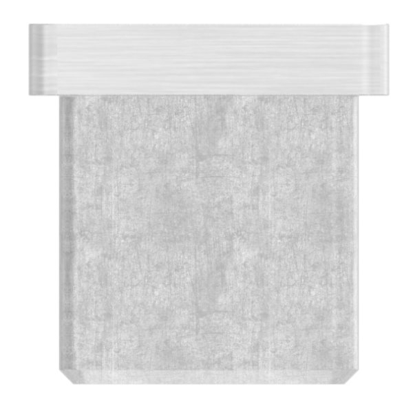 Capuchon d'insertion pour collage pour tube 25x25x2,0 mm V4A