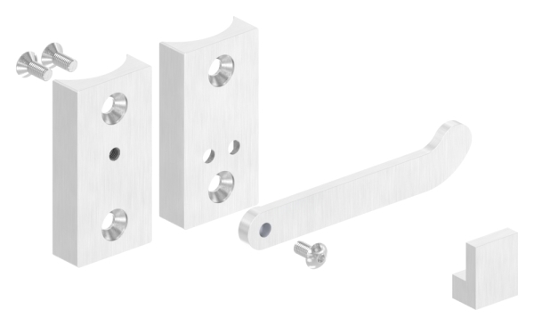 Loquet de porte pour tube 42,4mm, V4A