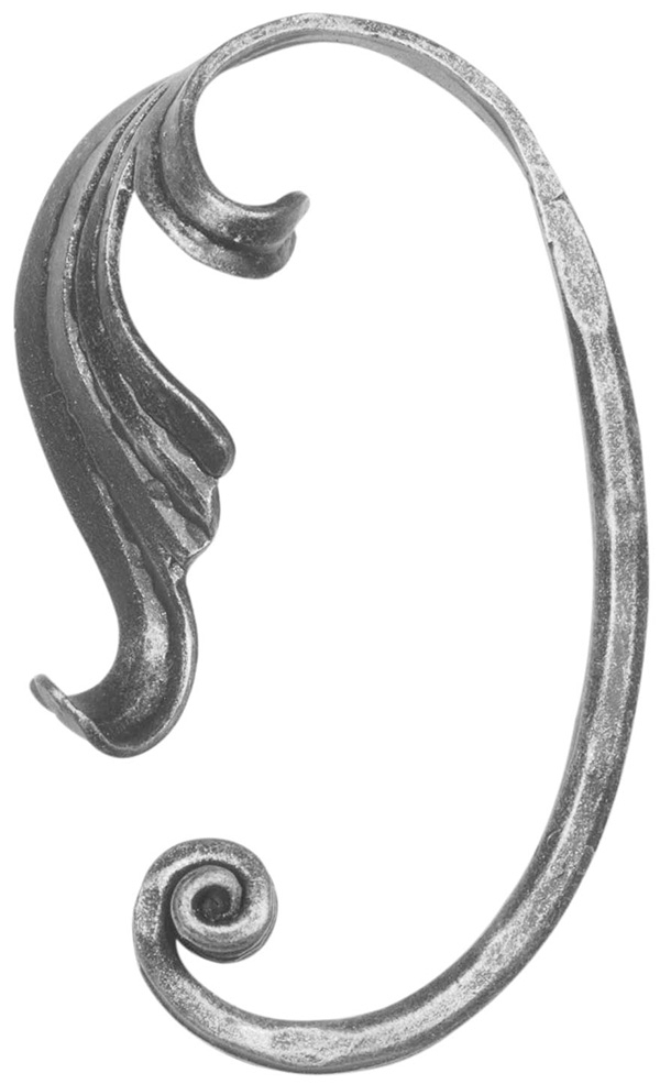 Maître baroque | Dimensions : 100x145 mm | Matériau : 16x8 mm | Acier S235JR, brut