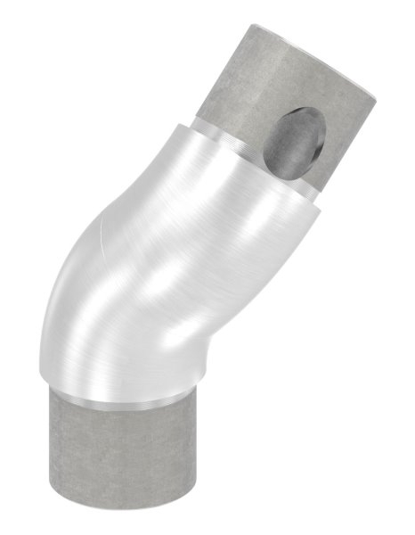 Coude réglable, pour tube rond Ø 33,7x2,0 mm V2A