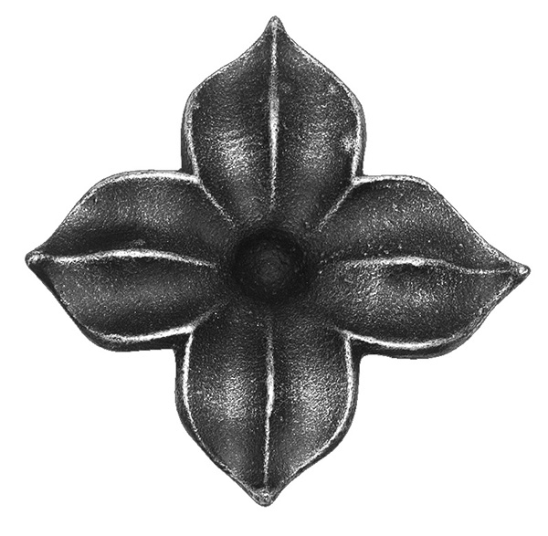 Rosette décorative 15mm ; longueur 60x60mm