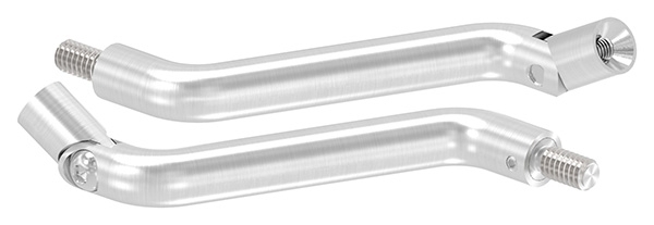 Support Ø 14mm, 2x 30° coudé, V2A