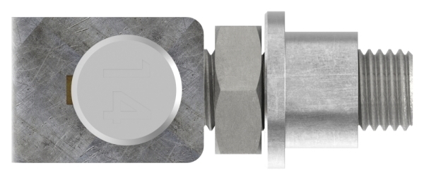 Charnière M14 | réglable | soudable | acier (brut) S235JR