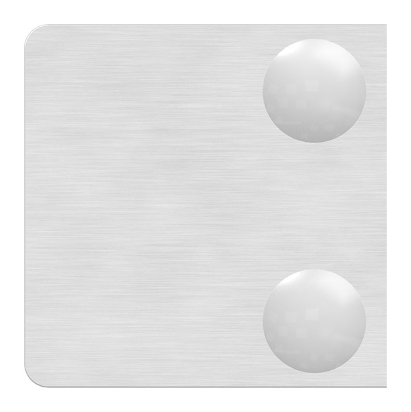 Pince en verre | Dimensions : 30x30x18 mm | Connexion : Plat - Ø 42.4 mm | V2A
