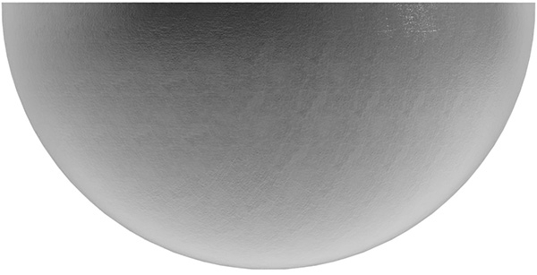 Boule semi creuse Ø 100 mm | lisse | acier S235JR, brut