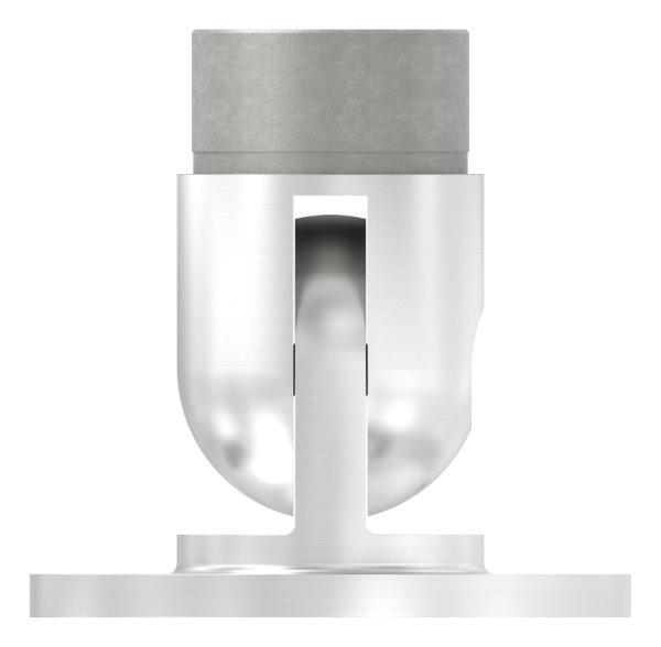 Support mural flexible, pour tube rond Ø 42,4 x 2 mm V2A