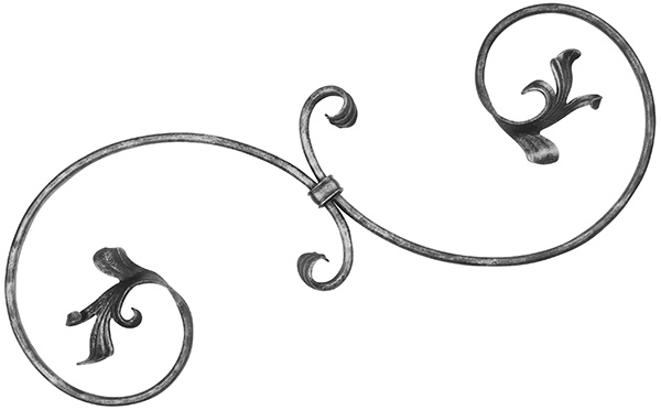 Maître baroque | Dimensions : 200x545 mm | Matériau : 16x8 mm | Acier S235JR, brut