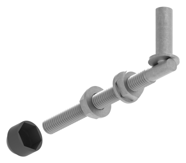 Ruban de suspension charnière de porte à visser pour Ø 13mm, longueur 140mm