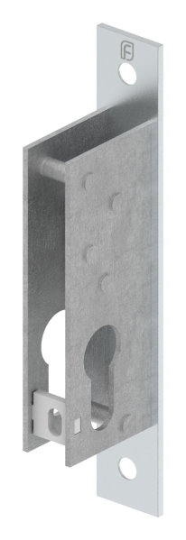 Serrure à pêne dormant à cadre tubulaire, distance d'encastrement 25 mm