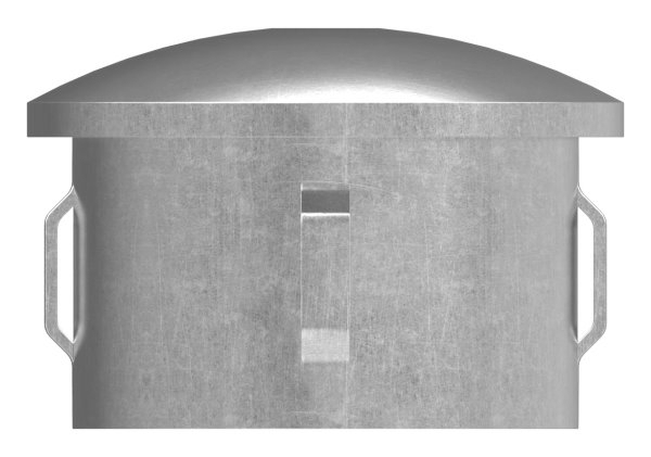 Bouchon en acier | légèrement courbé | avec M8 | pour tube rond Ø 48.3x1.8-2.2 mm | acier S235JR, brut
