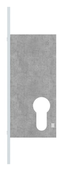 Serrure à pêne dormant à cadre tubulaire, distance d'encastrement 35 mm