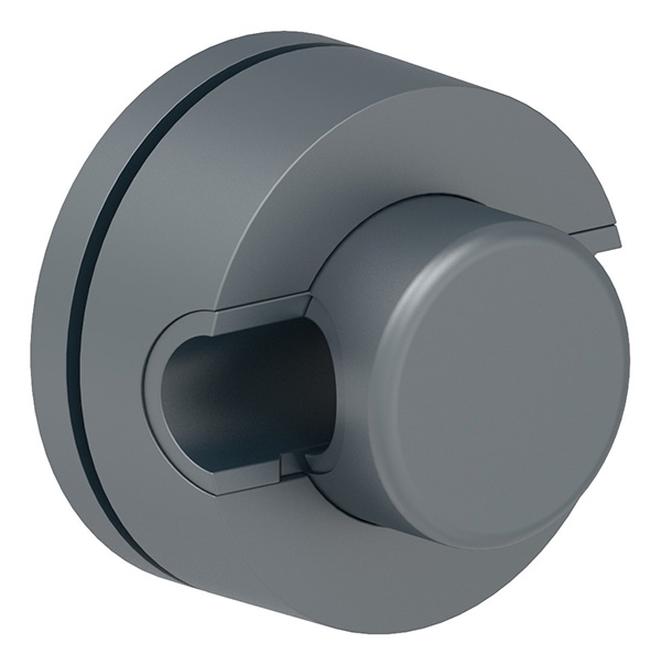 Porte-brenk Ø 50mm, plastique, gris anthracite