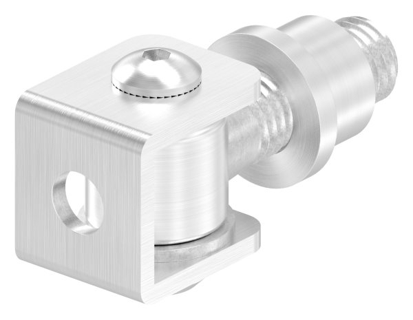 Charnière à portillon avec manchon fileté M14, V2A