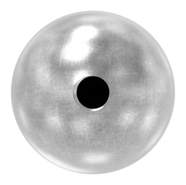 Boule Ø 25 mm | solide et lisse | avec filetage M6 | acier S235JR, brut