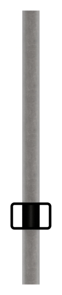 Tube rectangulaire 30 x 20 x 2mm, perforé pour Ø 12mm avec une distance centre à centre de 132mm, longueur 3m