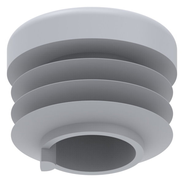 Capuchon en plastique pour tube rond 21.3mm