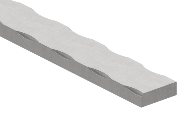Barre plate | Matériau : 25x8 mm | Longueur : 3000 mm | Acier (brut) S235JR