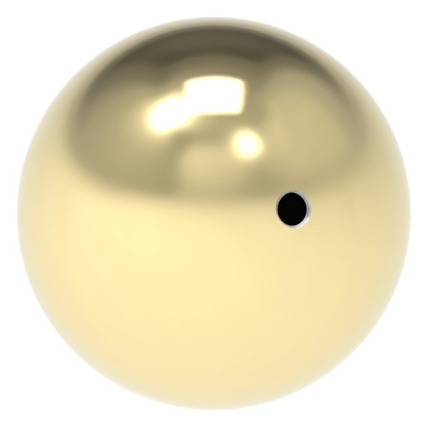 Boule creuse en laiton Ø 80mm avec M8
