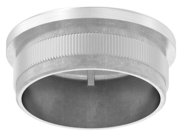 Bouchon légèrement bombé V4A coulé pour Ø 42.4x2.0 mm